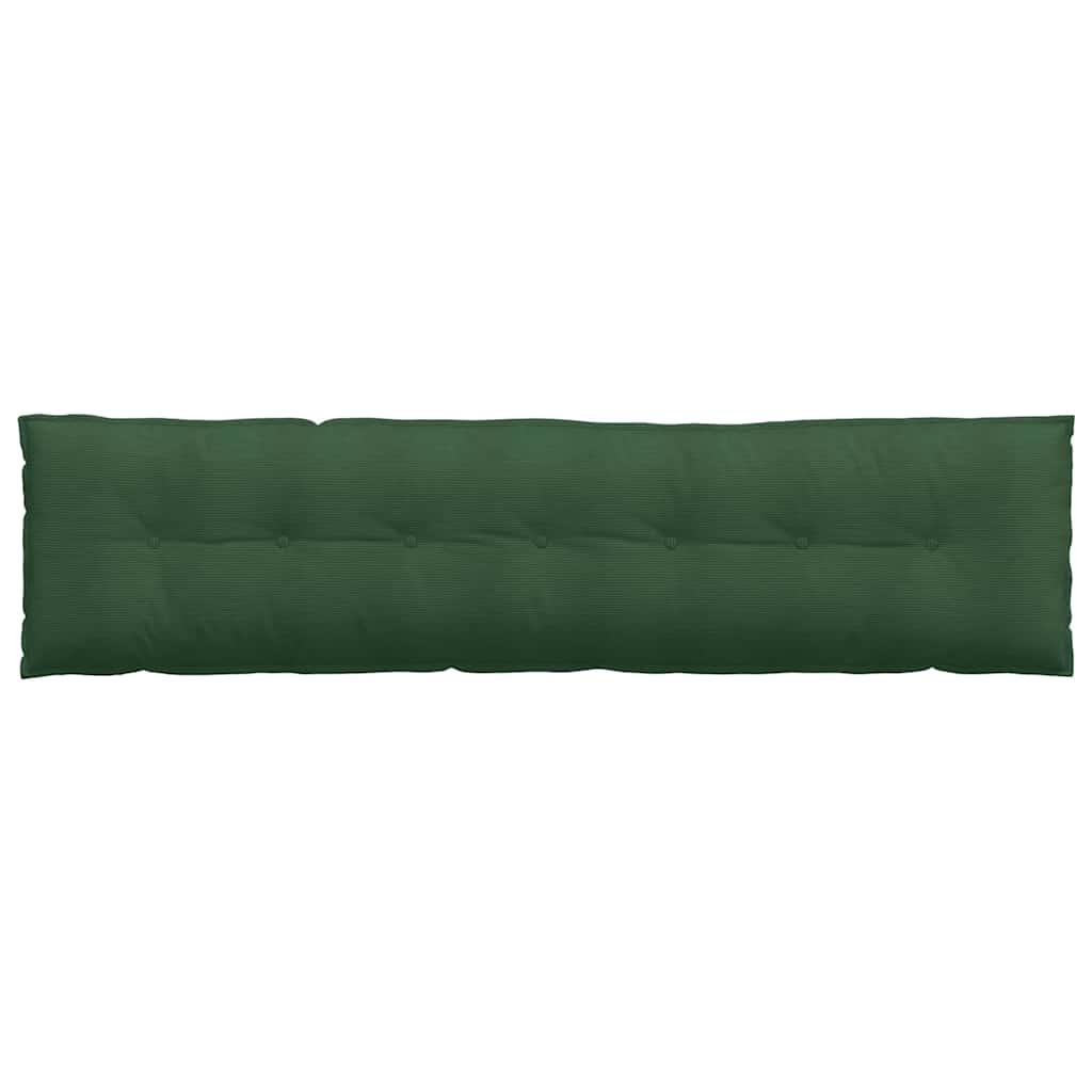 Cuscino per Schiena Verde Giungla 200 x 50 cm Tessuto in Cords
