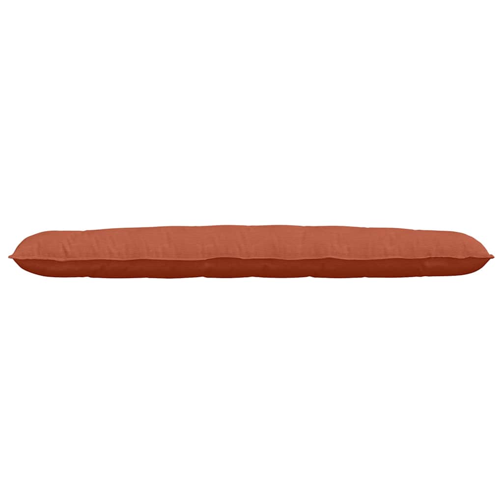 Cuscino per Schiena Rosso Arancio 200 x 50 cm Tessuto in Cords