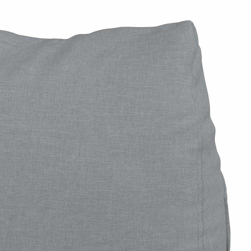 Cuscino per Schiena Grigio chiaro 45 x 20 x 35 cm Tessuto