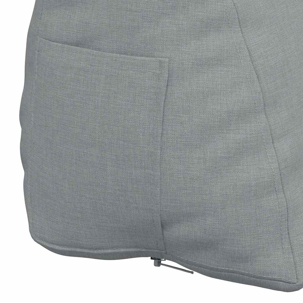 Cuscino per Schiena Grigio chiaro 45 x 20 x 35 cm Tessuto
