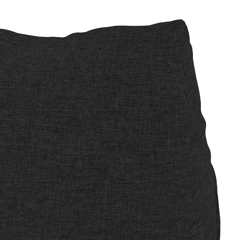 Cuscino per Schiena Nero 45 x 20 x 35 cm Tessuto