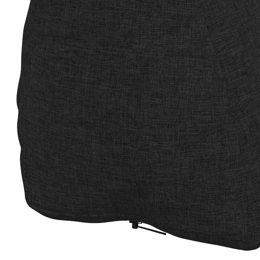 Cuscino per Schiena Nero 45 x 20 x 35 cm Tessuto