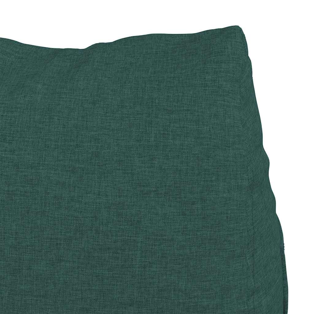 Cuscino per Schiena Verde Scuro 45 x 20 x 35 cm Tessuto