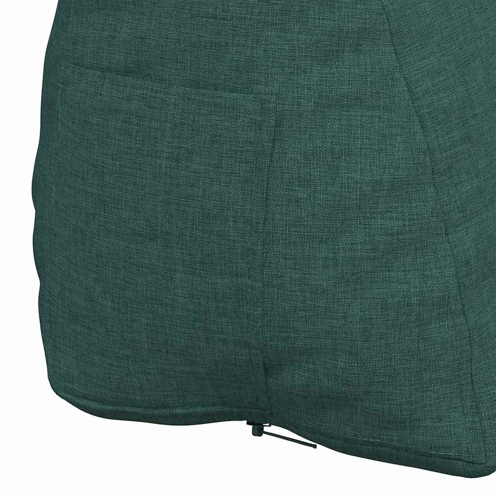 Cuscino per Schiena Verde Scuro 45 x 20 x 35 cm Tessuto