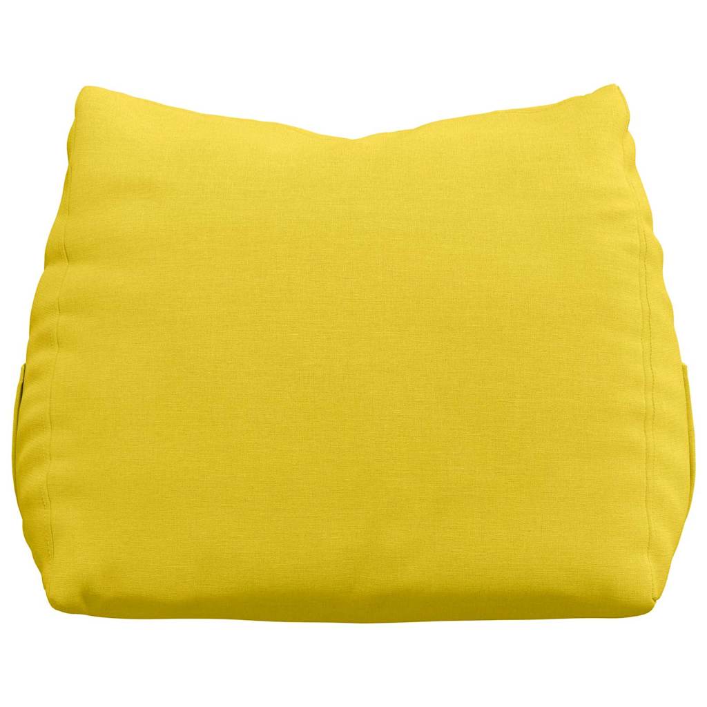 Cuscino per Schiena Giallo Chiaro 45 x 20 x 35 cm Tessuto