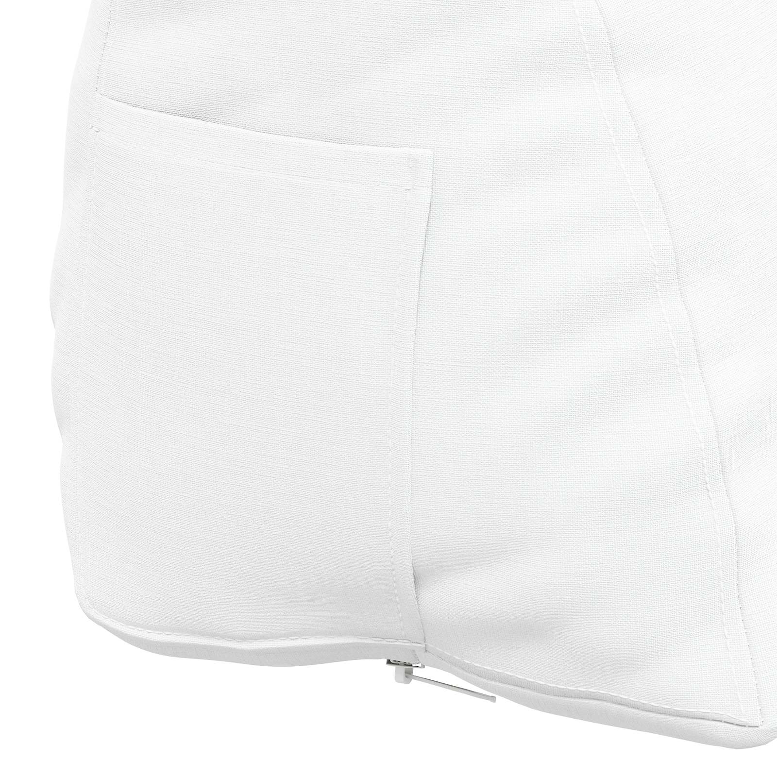 Cuscino per Schiena Bianco 45 x 20 x 35 cm Tessuto
