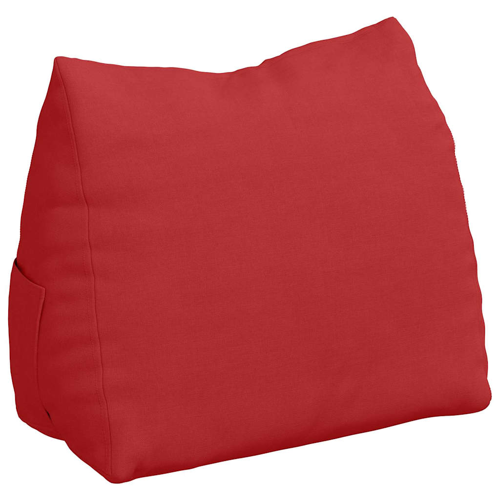 Cuscino per Schiena Rosso 45 x 20 x 35 cm Tessuto