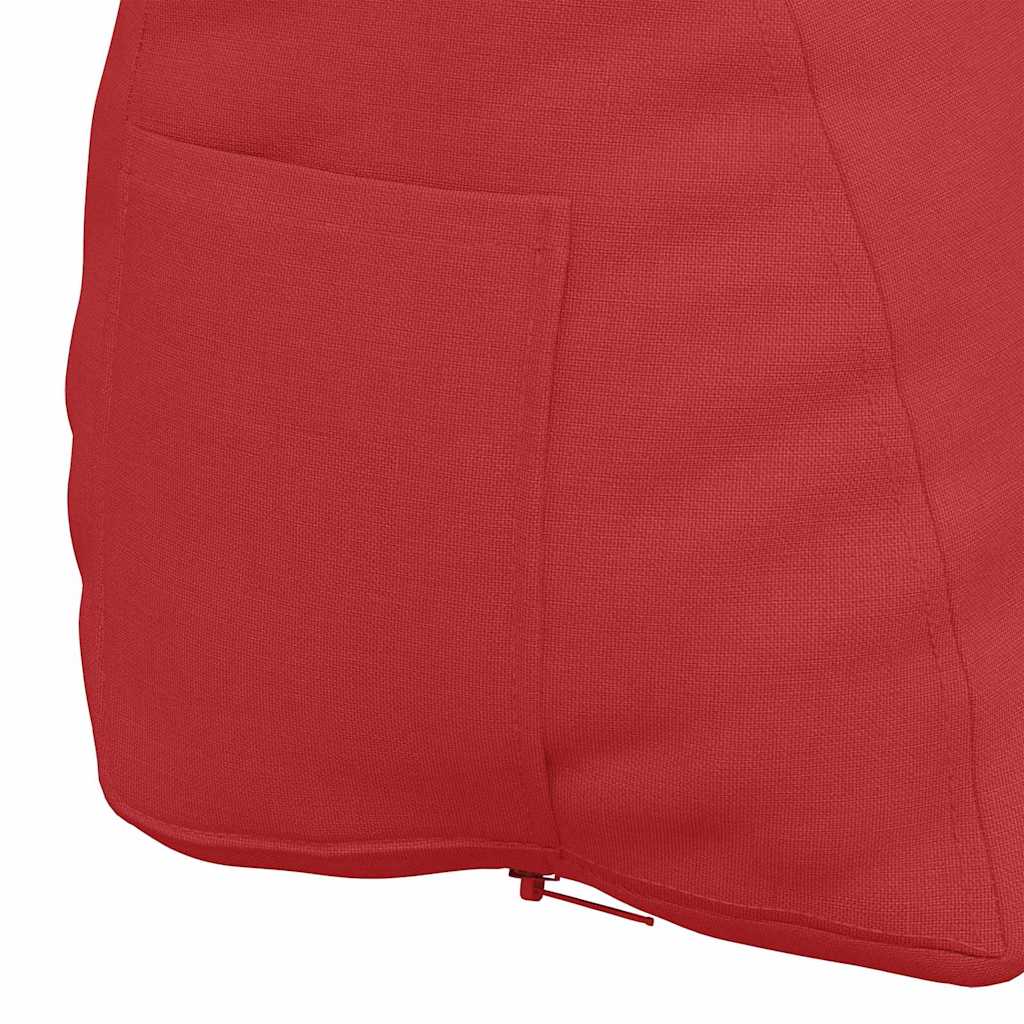 Cuscino per Schiena Rosso 45 x 20 x 35 cm Tessuto