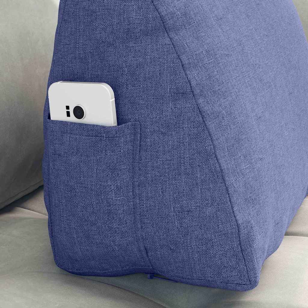 Cuscino per Schiena Blu jeans 45 x 20 x 35 cm Tessuto