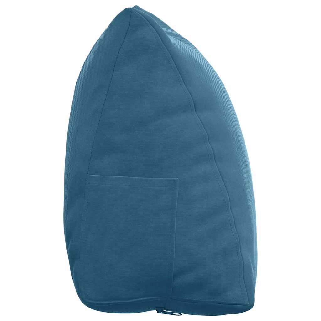 Cuscino per Schiena Blu 45 x 20 x 35 cm Tessuto in Cords