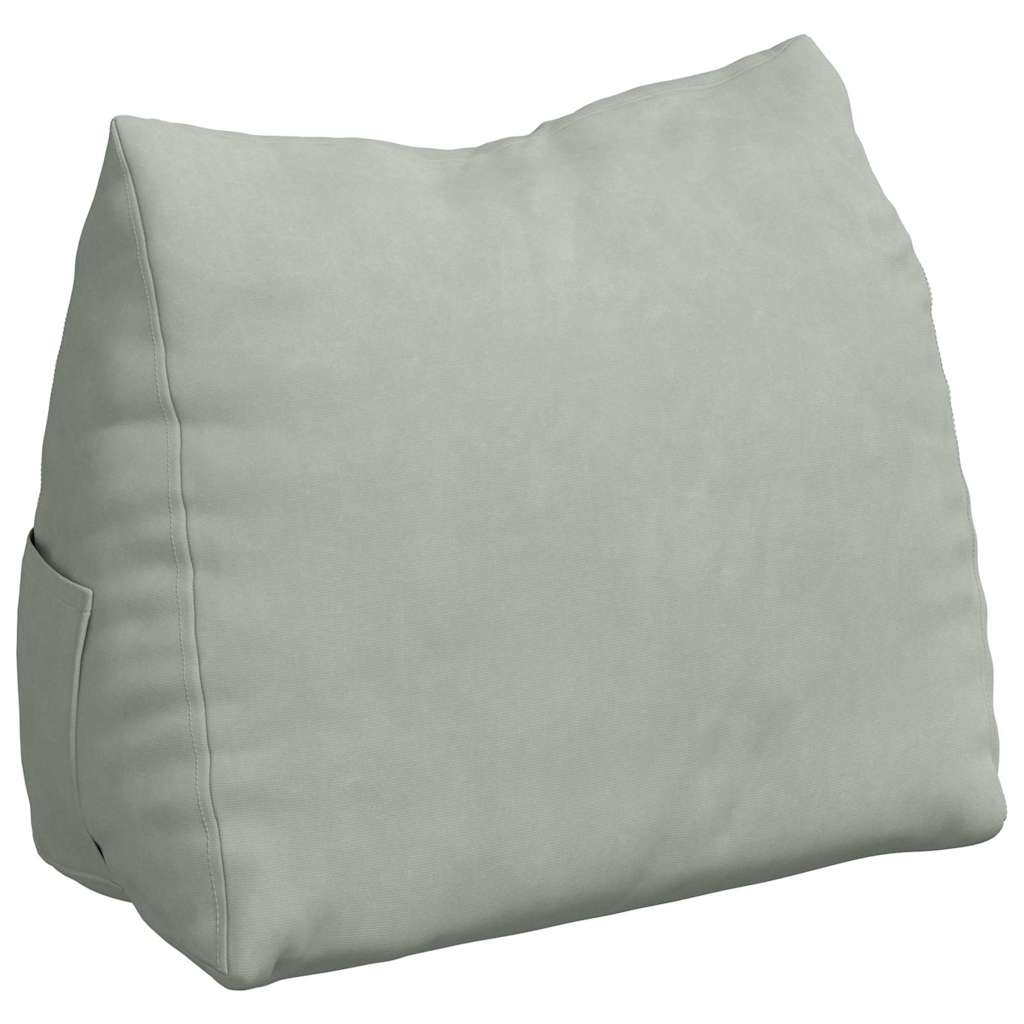 Cuscino per Schiena Grigio chiaro 45 x 20 x 35 cm