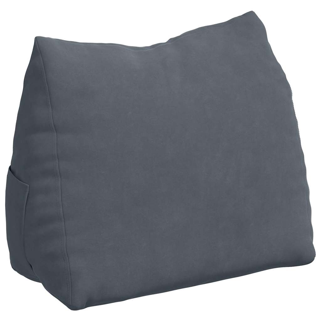 Cuscino per Schiena Grigio scuro 45 x 20 x 35 cm