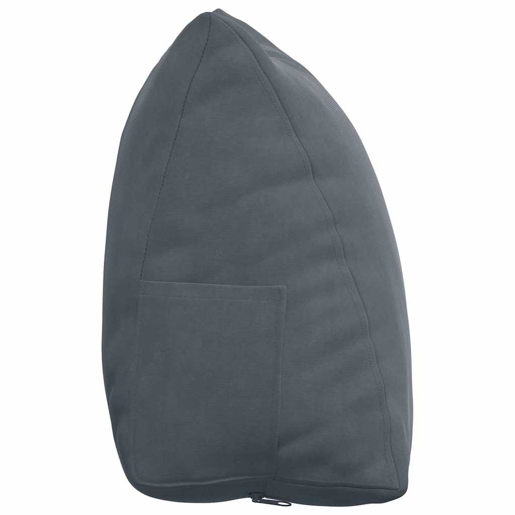 Cuscino per Schiena Grigio scuro 45 x 20 x 35 cm