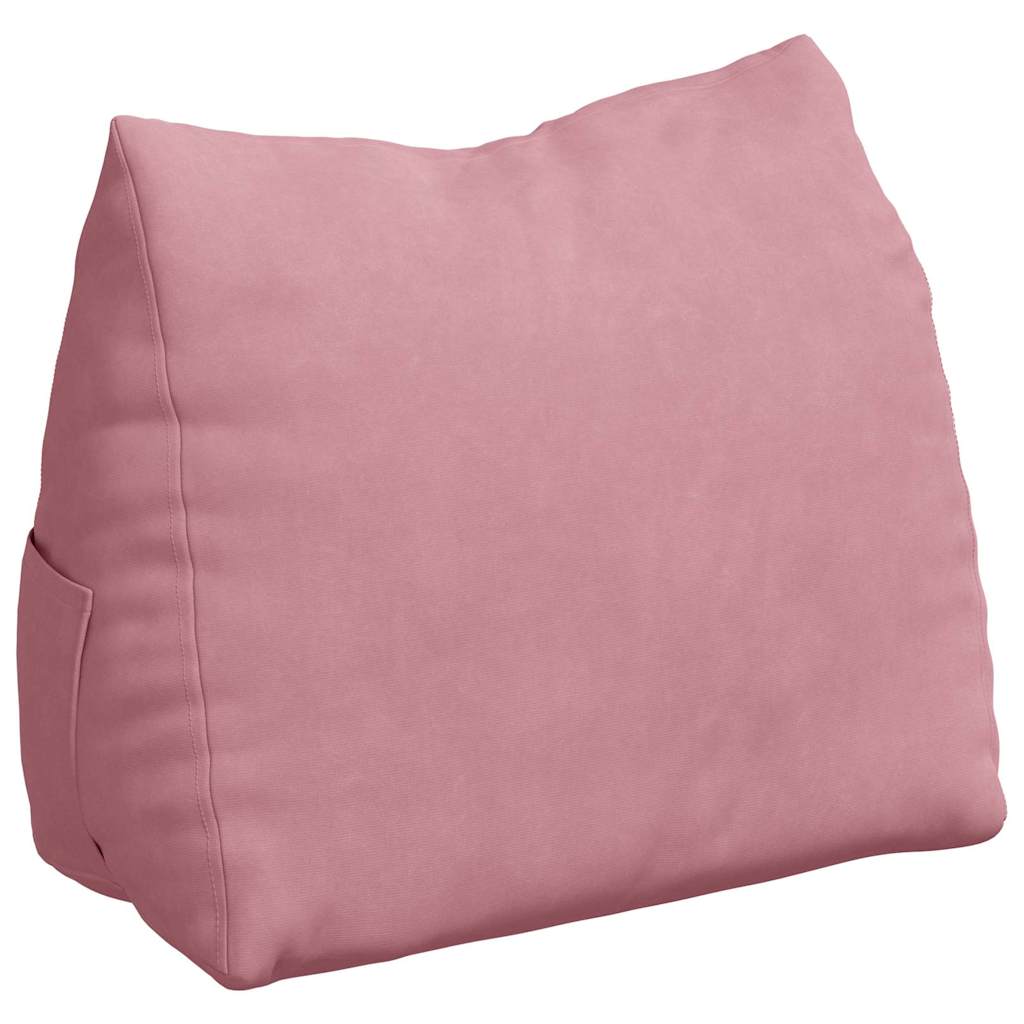 Cuscino per Schiena Rosa 45 x 20 x 35 cm Tessuto in Cords