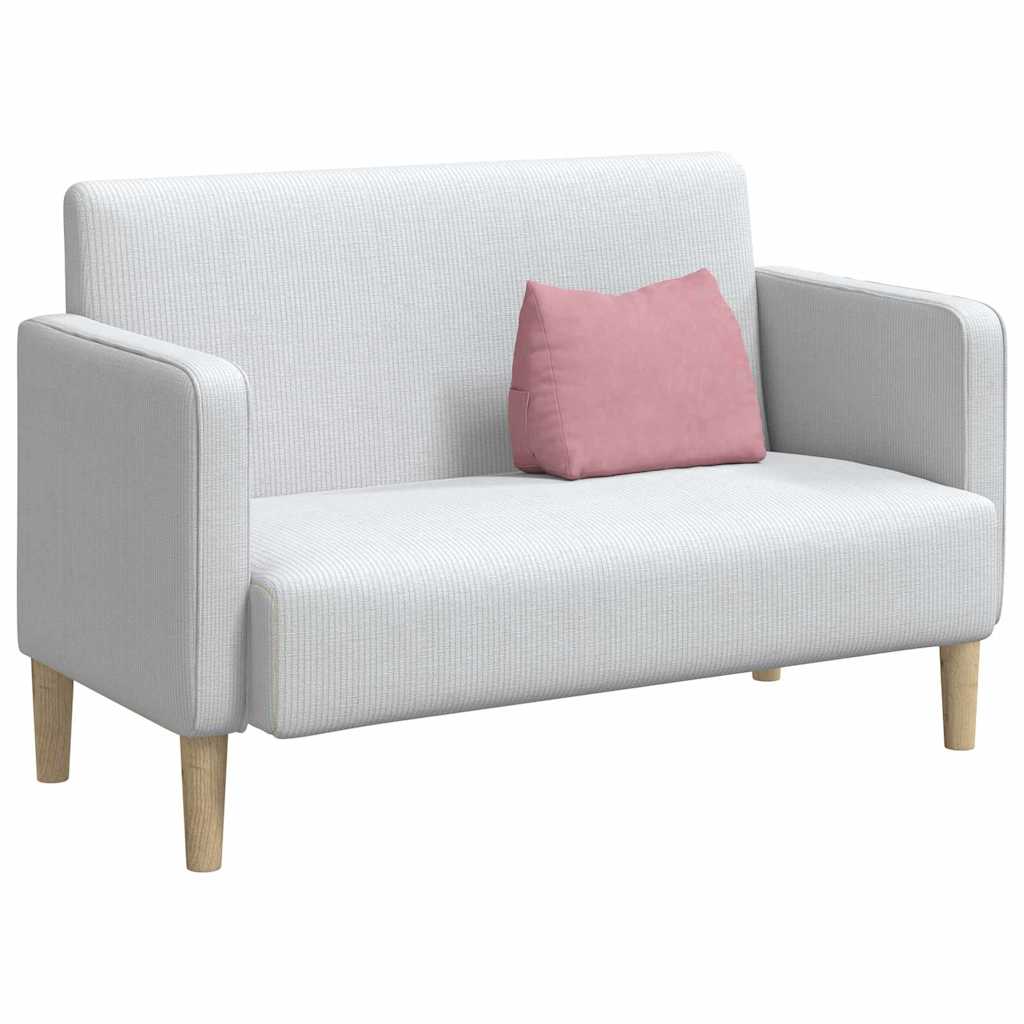 Cuscino per Schiena Rosa 45 x 20 x 35 cm Tessuto in Cords