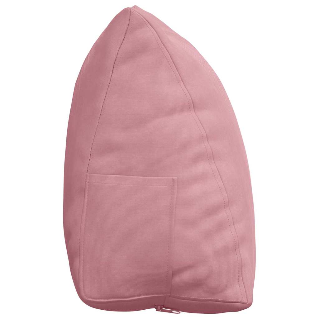 Cuscino per Schiena Rosa 45 x 20 x 35 cm Tessuto in Cords