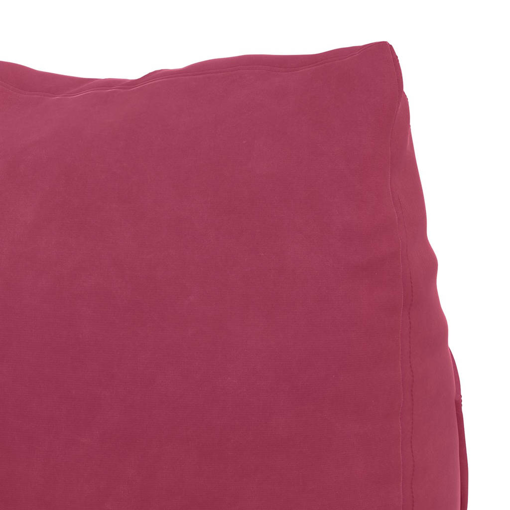 Cuscino per Schiena Rosso Vino 45 x 20 x 35 cm Tessuto in Cords
