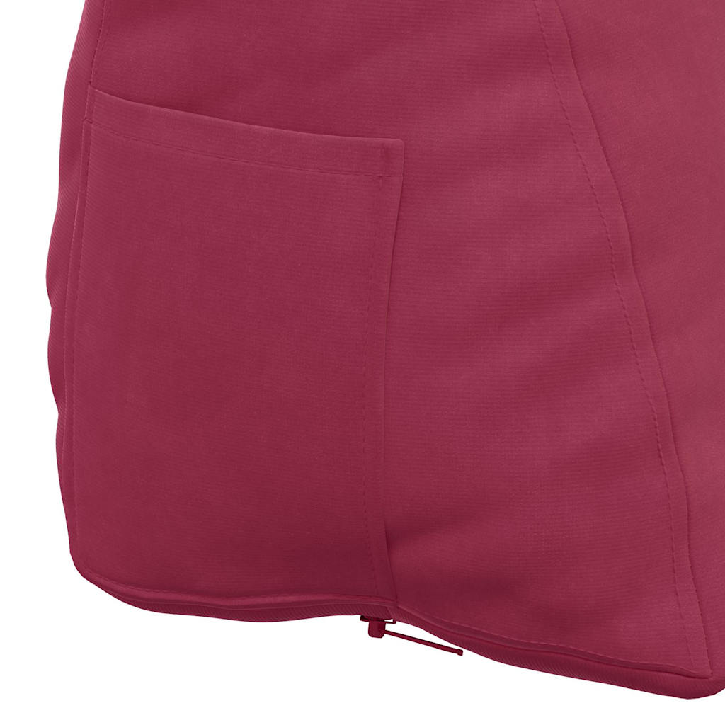Cuscino per Schiena Rosso Vino 45 x 20 x 35 cm Tessuto in Cords