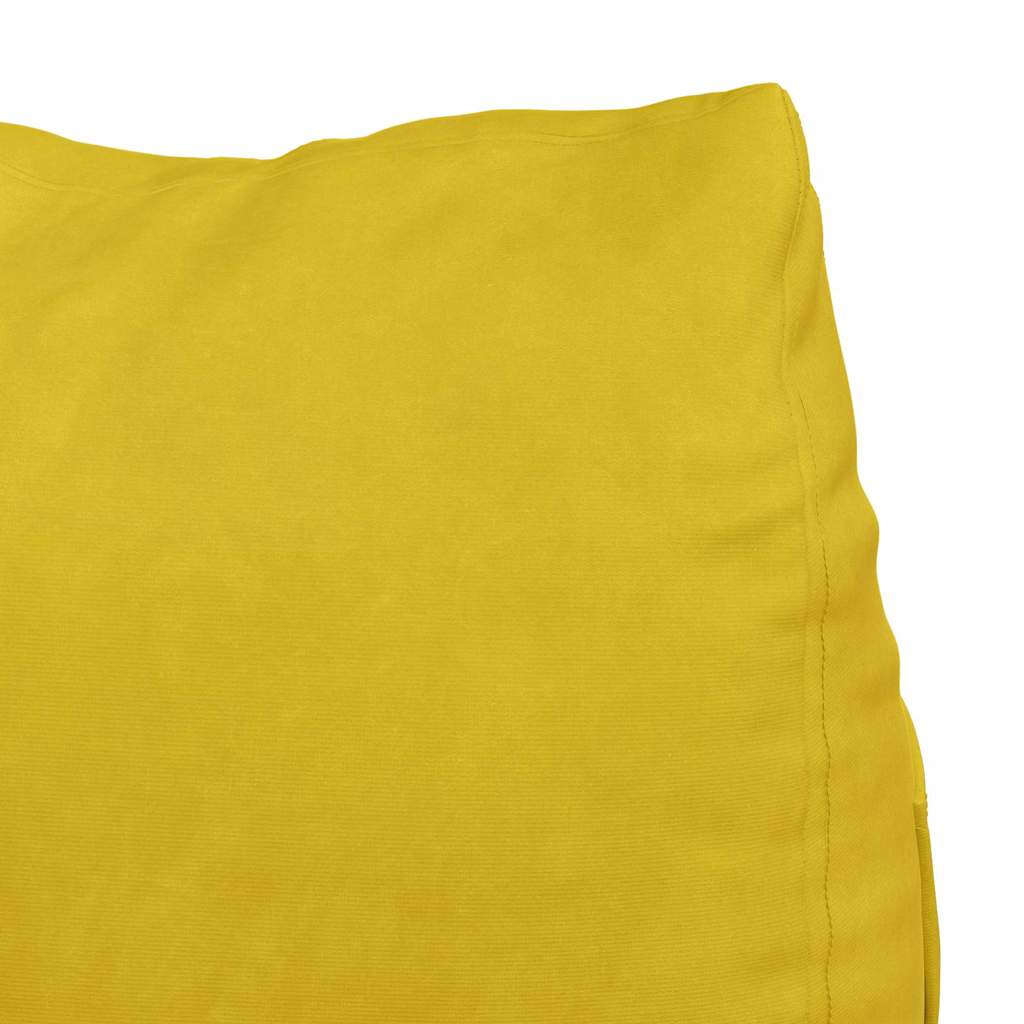 Cuscino per Schiena Giallo 45 x 20 x 35 cm Tessuto in Cords