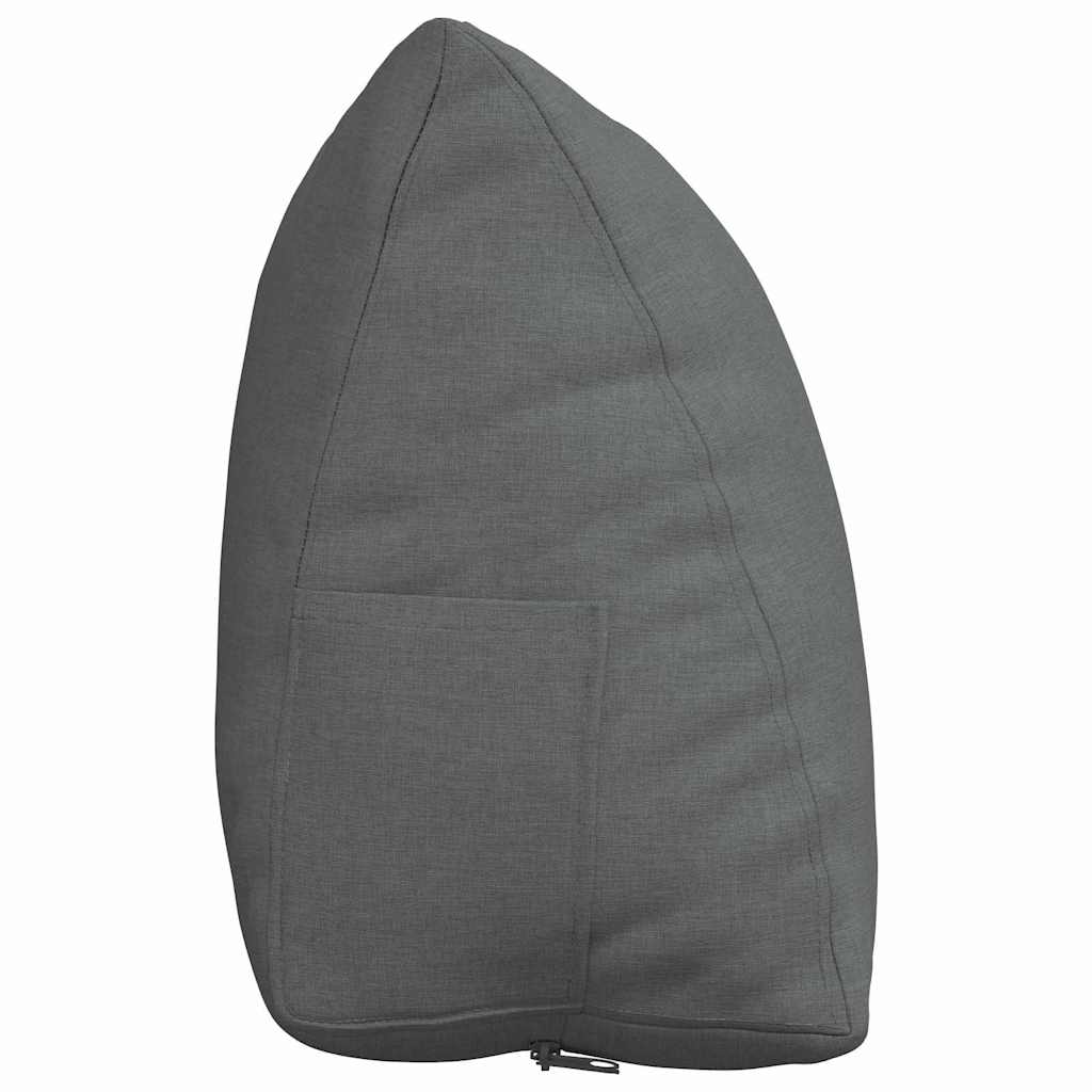 Cuscino per Schiena Grigio scuro 60 x 20 x 50 cm Tessuto