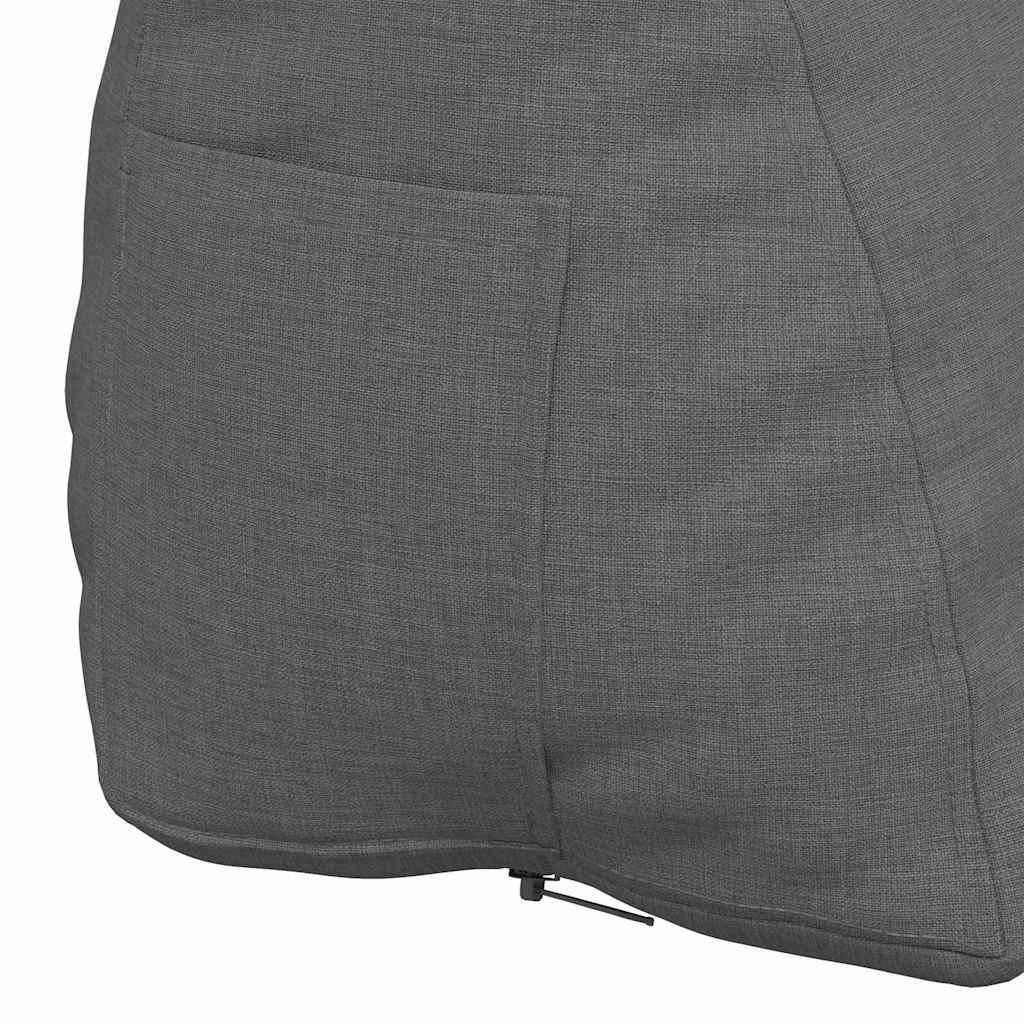 Cuscino per Schiena Grigio scuro 60 x 20 x 50 cm Tessuto