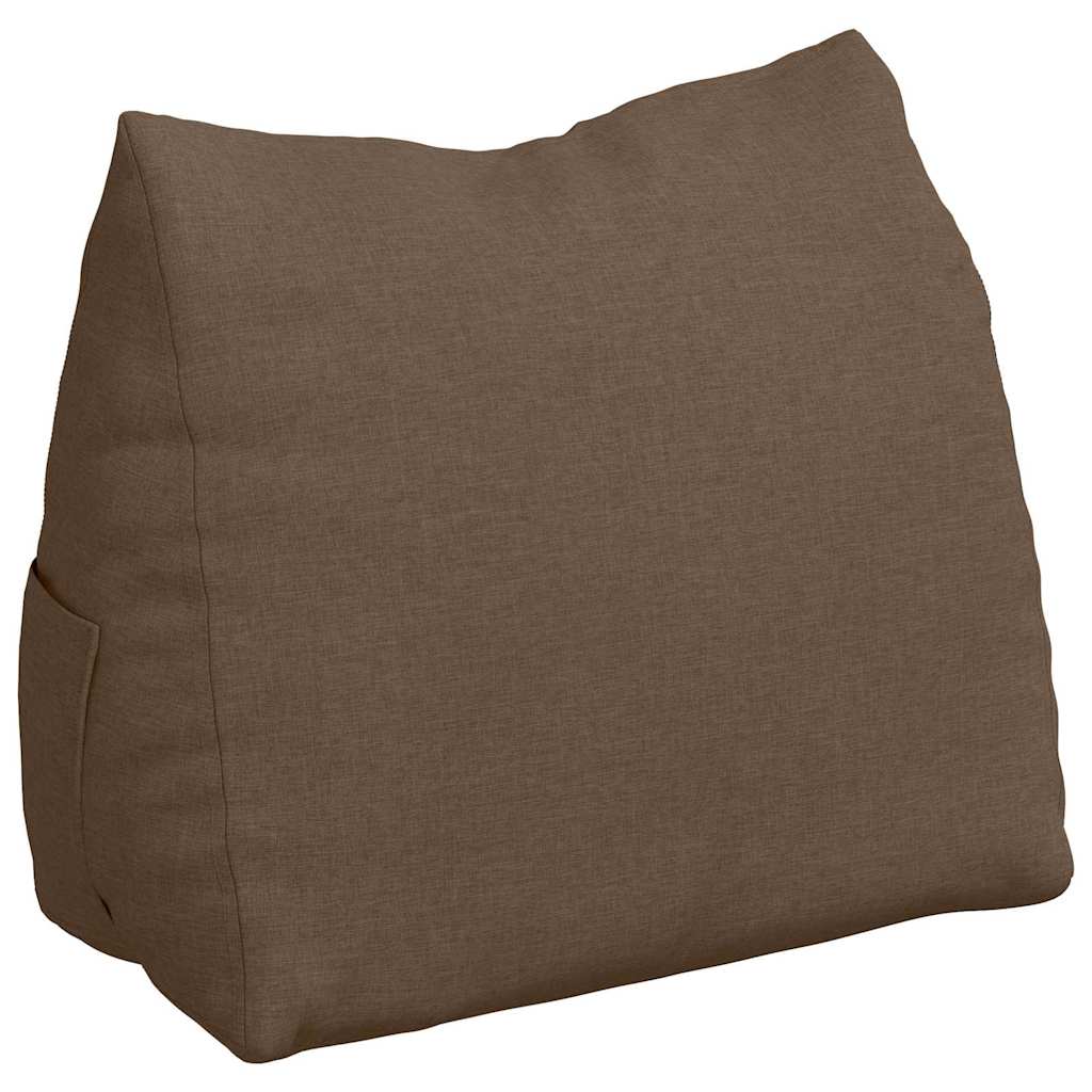 Cuscino per Schiena Marrone 60 x 20 x 50 cm Tessuto