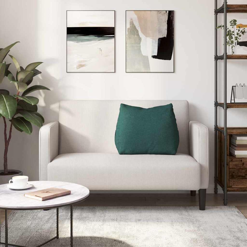 Cuscino per Schiena Verde Scuro 60 x 20 x 50 cm Tessuto