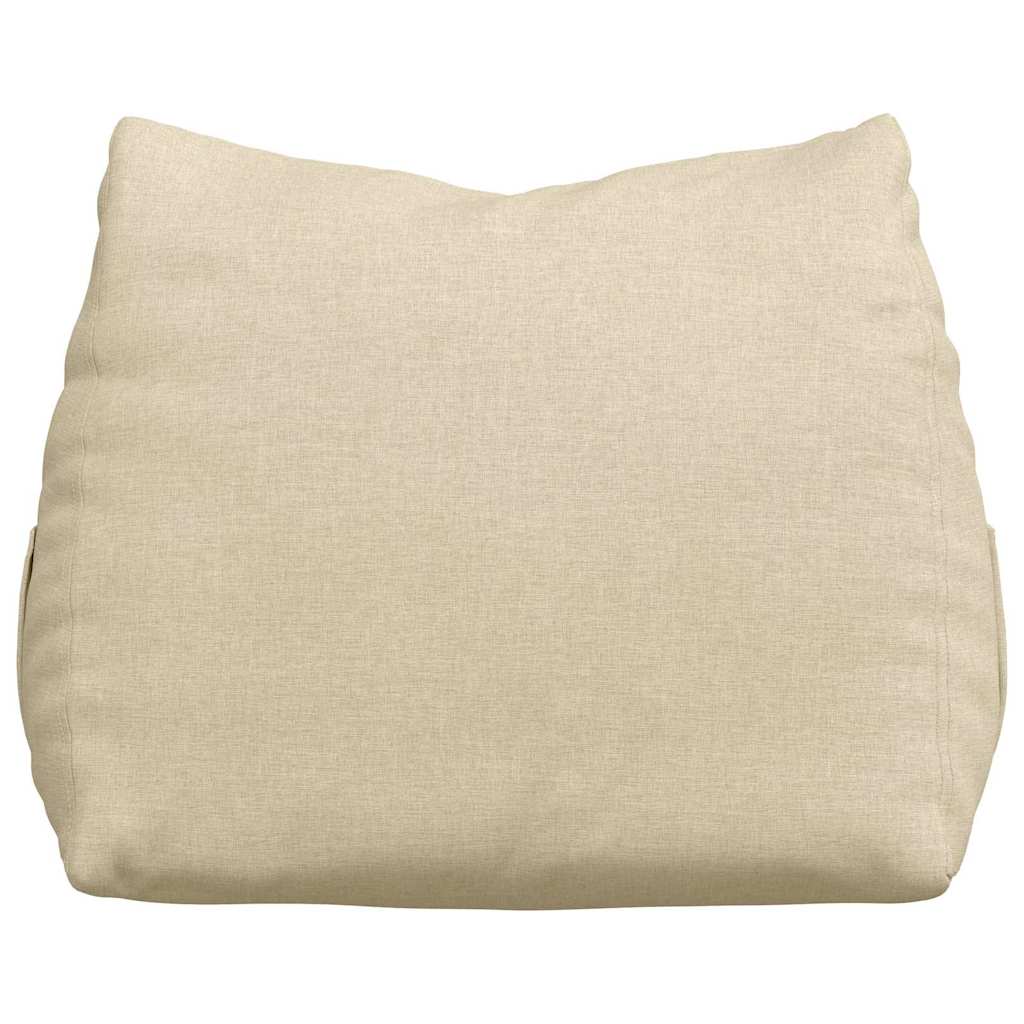 Cuscino per Schiena Crema 60 x 20 x 50 cm Tessuto