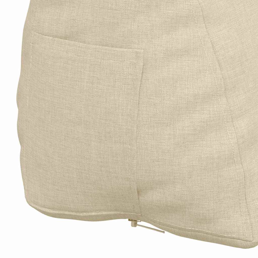 Cuscino per Schiena Crema 60 x 20 x 50 cm Tessuto