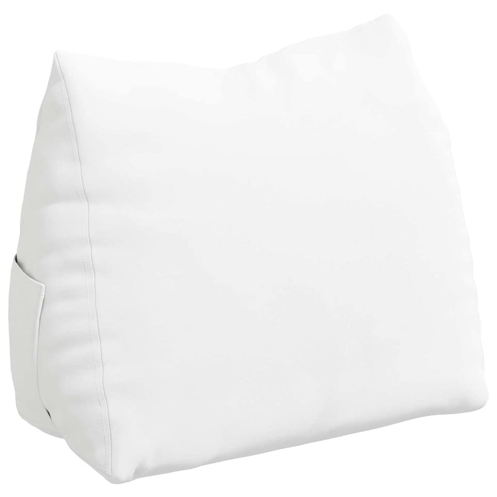 Cuscino per Schiena Bianco 60 x 20 x 50 cm Tessuto