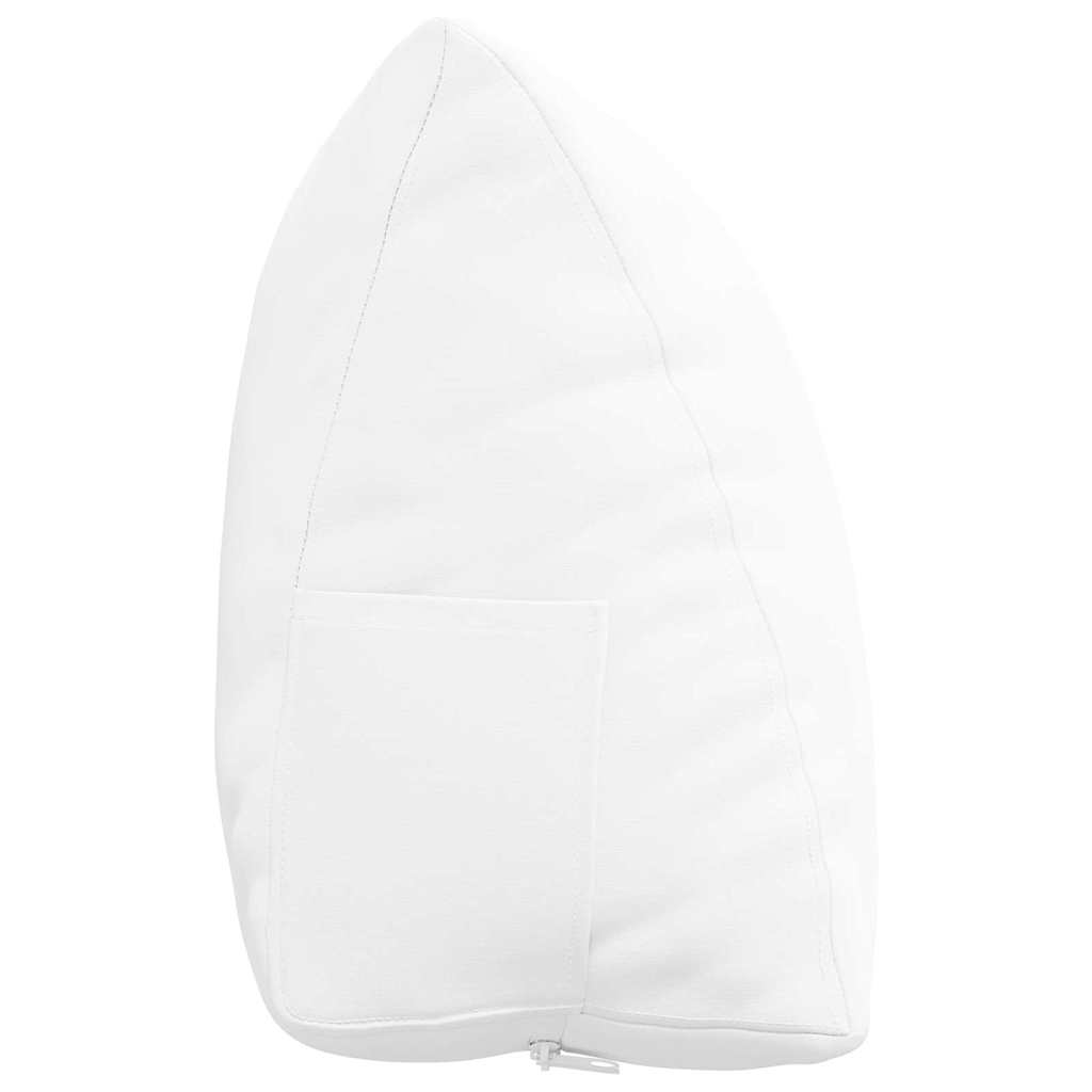 Cuscino per Schiena Bianco 60 x 20 x 50 cm Tessuto