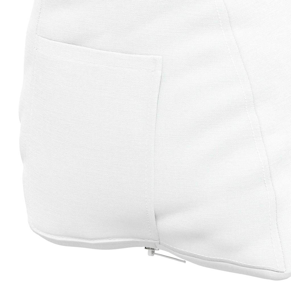 Cuscino per Schiena Bianco 60 x 20 x 50 cm Tessuto