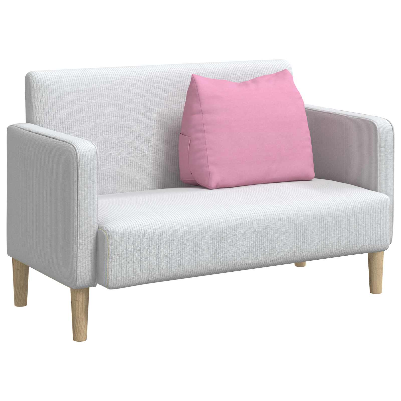 Cuscino per Schiena Rosa 60 x 20 x 50 cm Tessuto