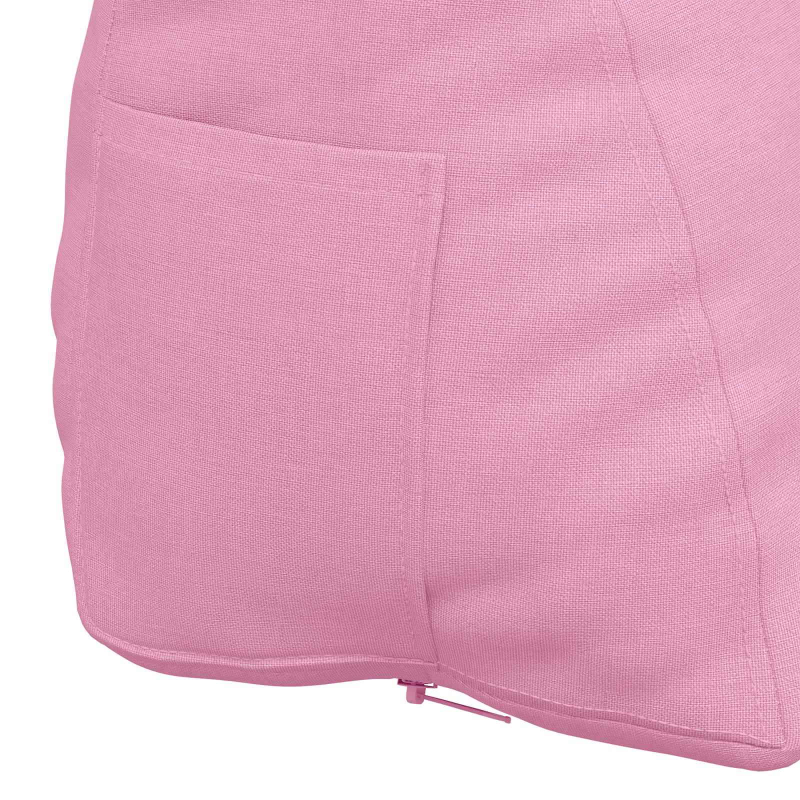 Cuscino per Schiena Rosa 60 x 20 x 50 cm Tessuto