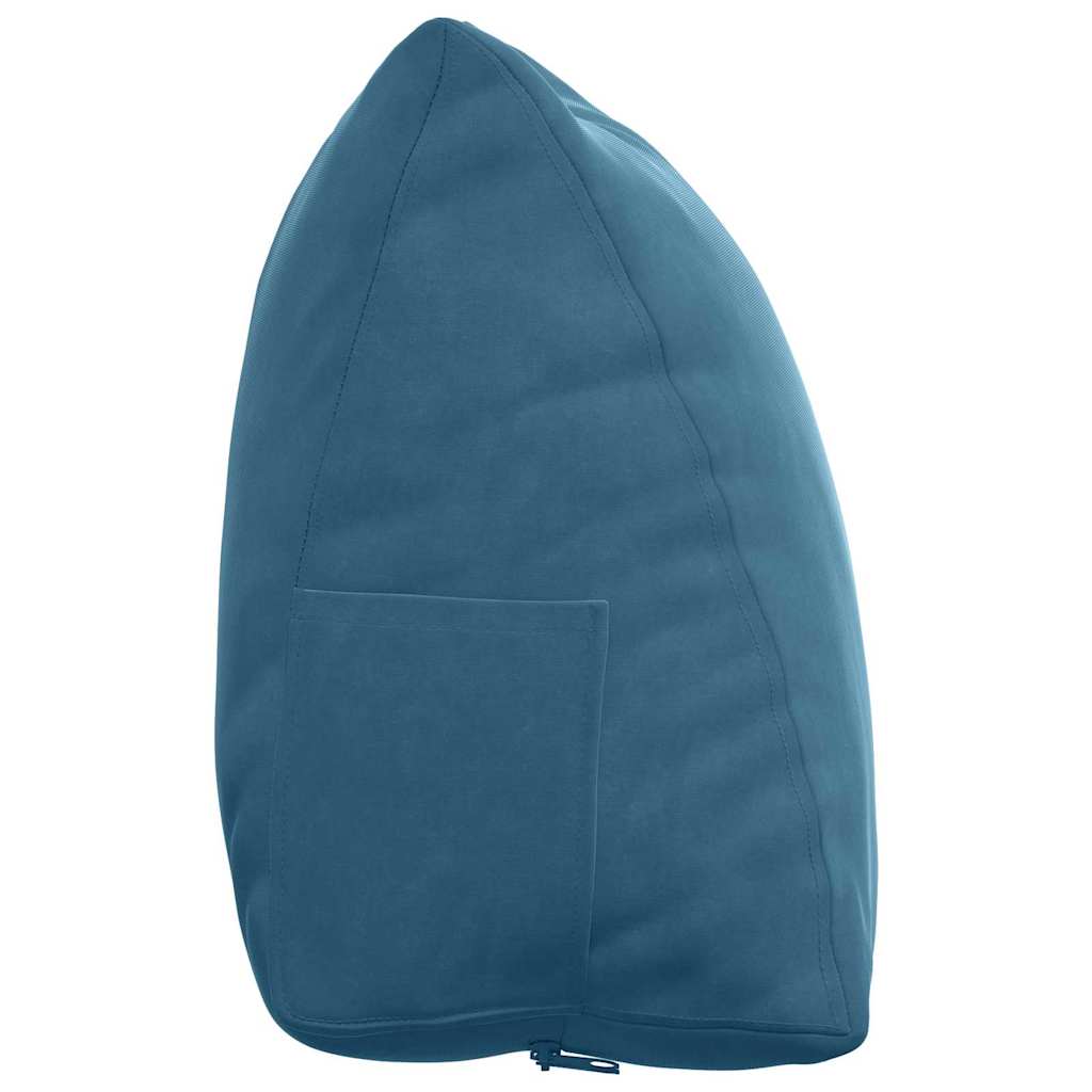 Cuscino per Schiena Blu 60 x 20 x 50 cm Tessuto in Cords