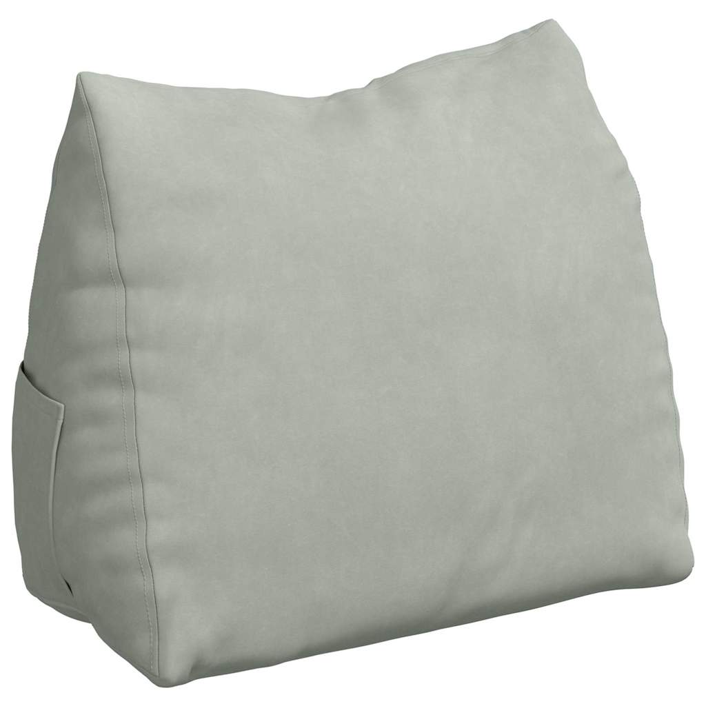 Cuscino per Schiena Grigio chiaro 60 x 20 x 50 cm