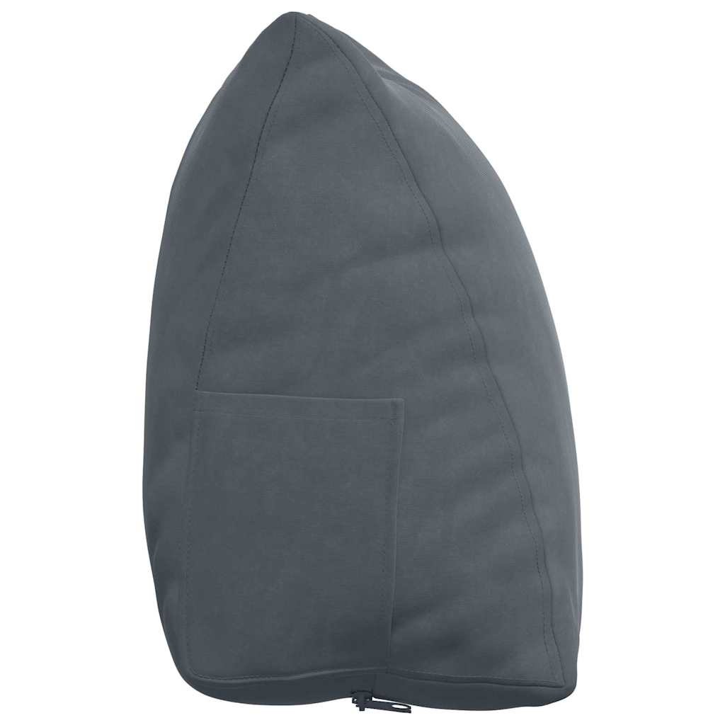 Cuscino per Schiena Grigio scuro 60 x 20 x 50 cm