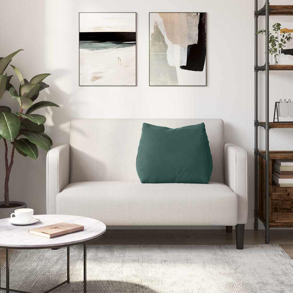 Cuscino per Schiena Verde Scuro 60 x 20 x 50 cm