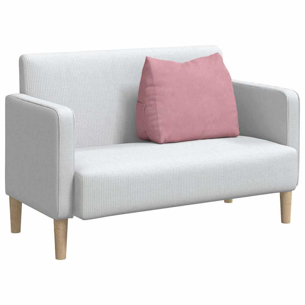 Cuscino per Schiena Rosa 60 x 20 x 50 cm Tessuto in Cords