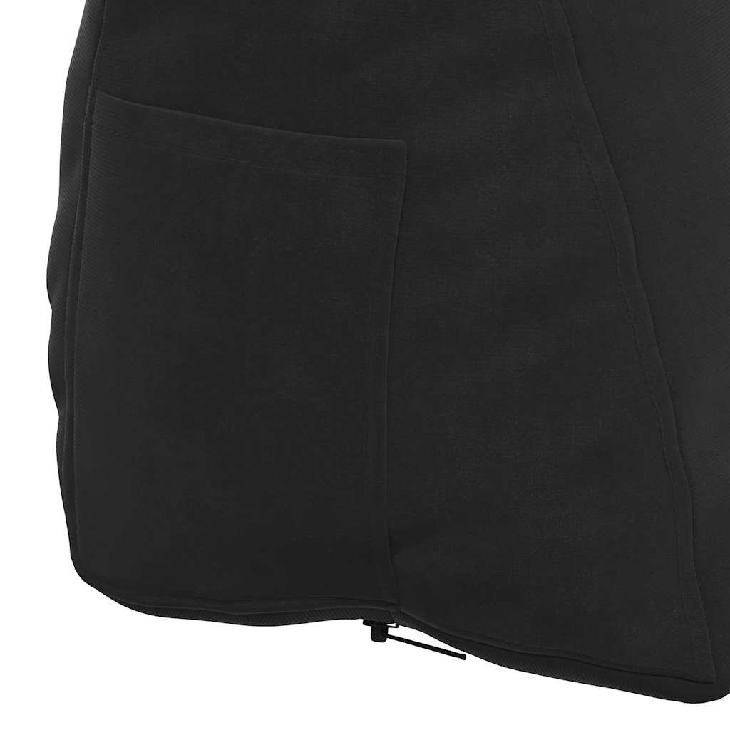 Cuscino per Schiena Nero 60 x 20 x 50 cm Tessuto in Cords