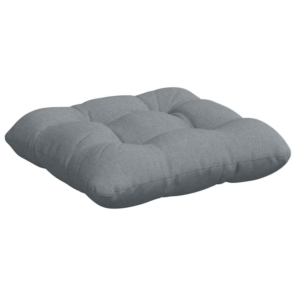 Cuscini per Seduta 4 pz Tessuto Grigio Chiaro 40 x 40 x 12 cm