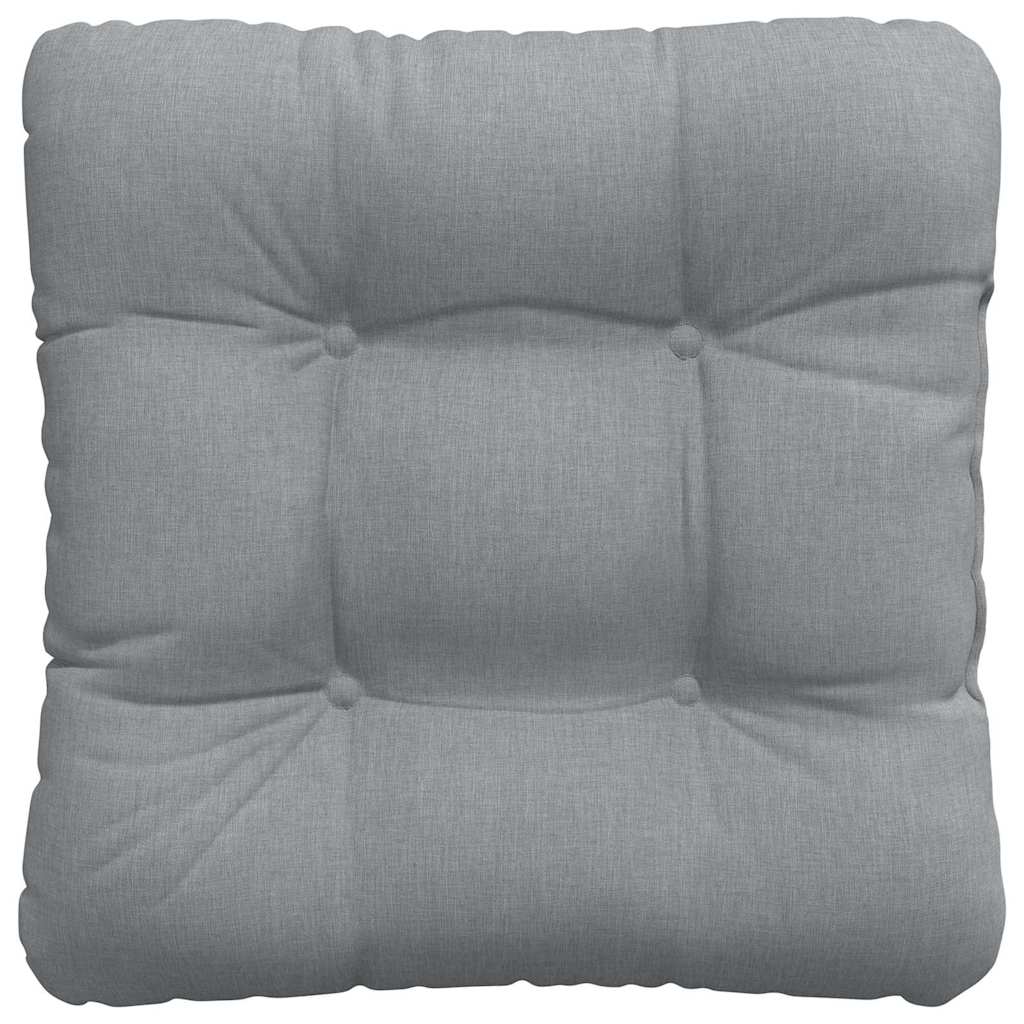 Cuscini per Seduta 4 pz Tessuto Grigio Chiaro 40 x 40 x 12 cm