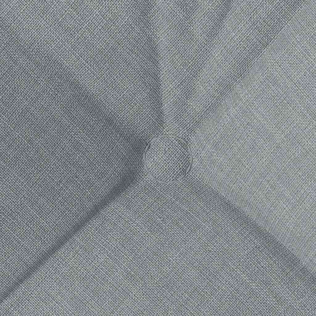 Cuscini per Seduta 4 pz Tessuto Grigio Chiaro 40 x 40 x 12 cm