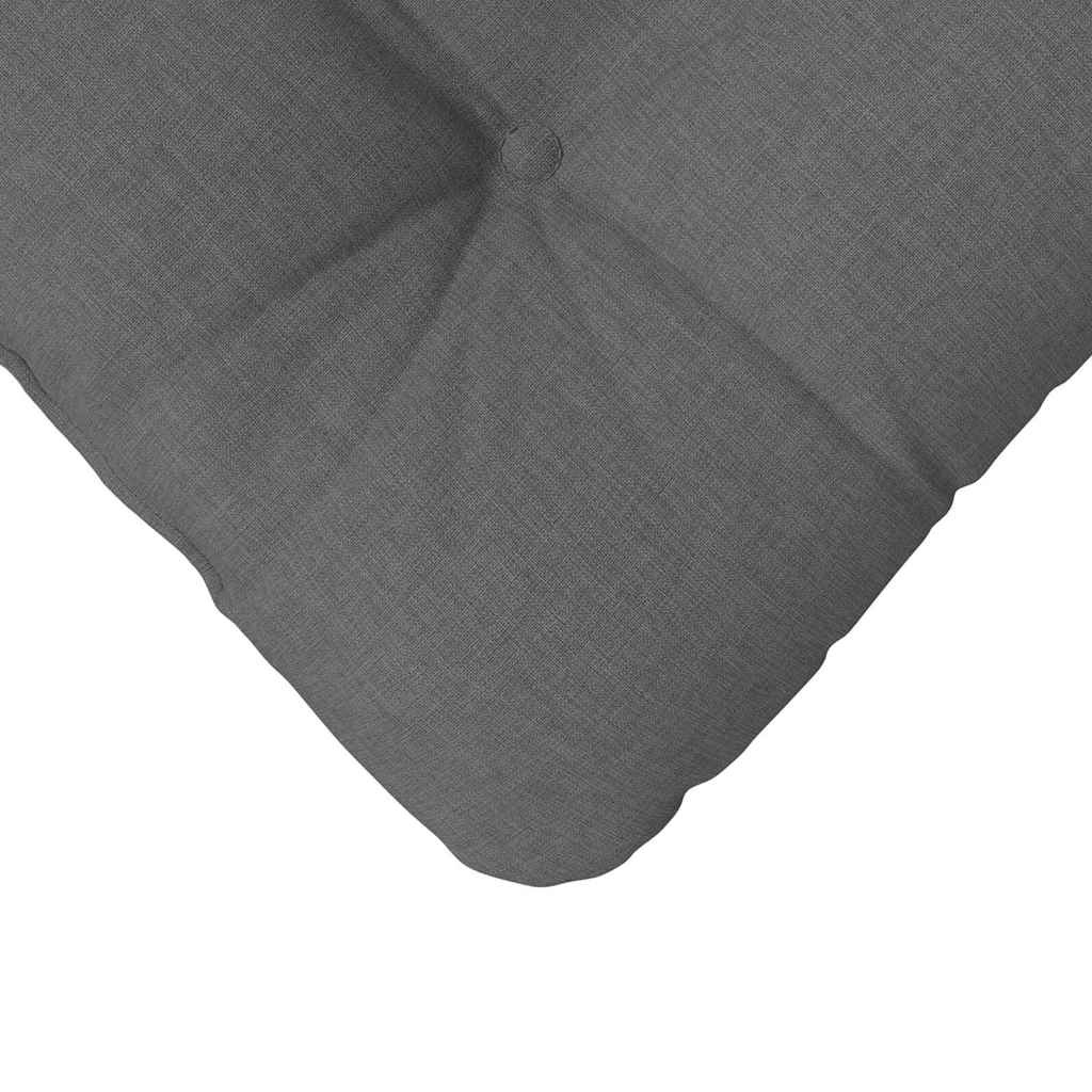 Cuscini per Seduta 4 pz Tessuto Grigio Scuro 40 x 40 x 12 cm