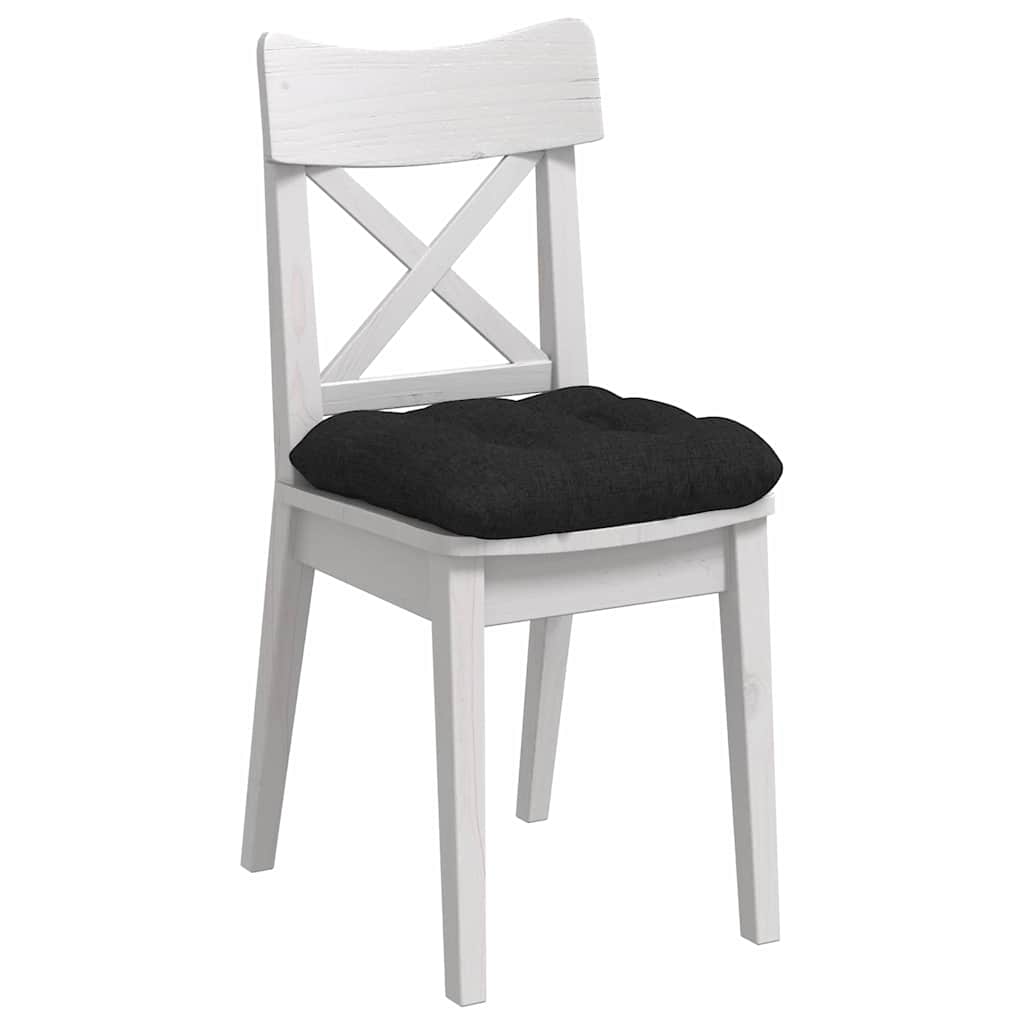 Cuscini per Seduta 4 pz Tessuto Nero 40 x 40 x 12 cm