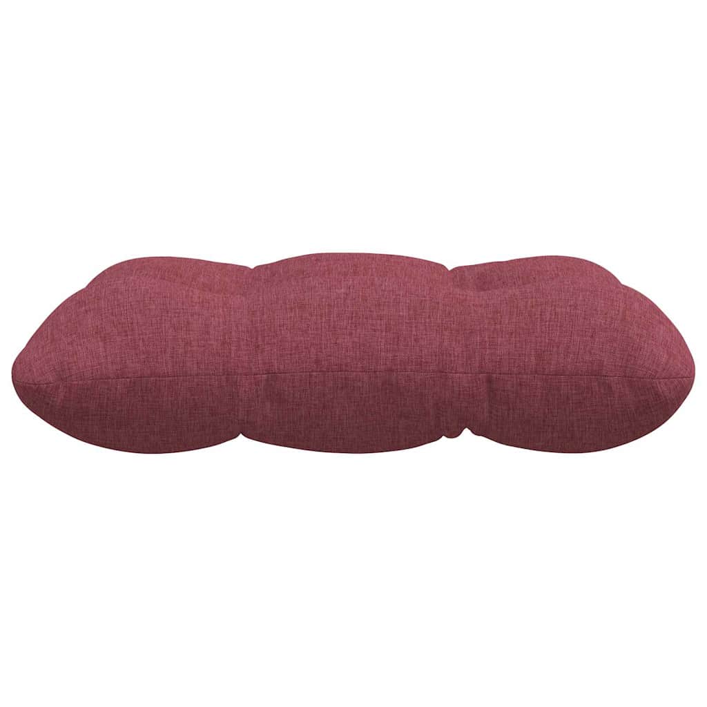 Cuscini per Seduta 4 pz Tessuto Rosso Vino 40 x 40 x 12 cm