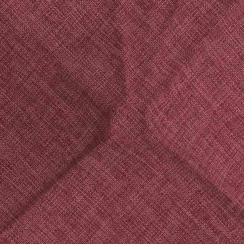 Cuscini per Seduta 4 pz Tessuto Rosso Vino 40 x 40 x 12 cm