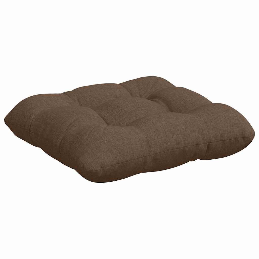 Cuscini per Seduta 4 pz Tessuto Marrone 40 x 40 x 12 cm