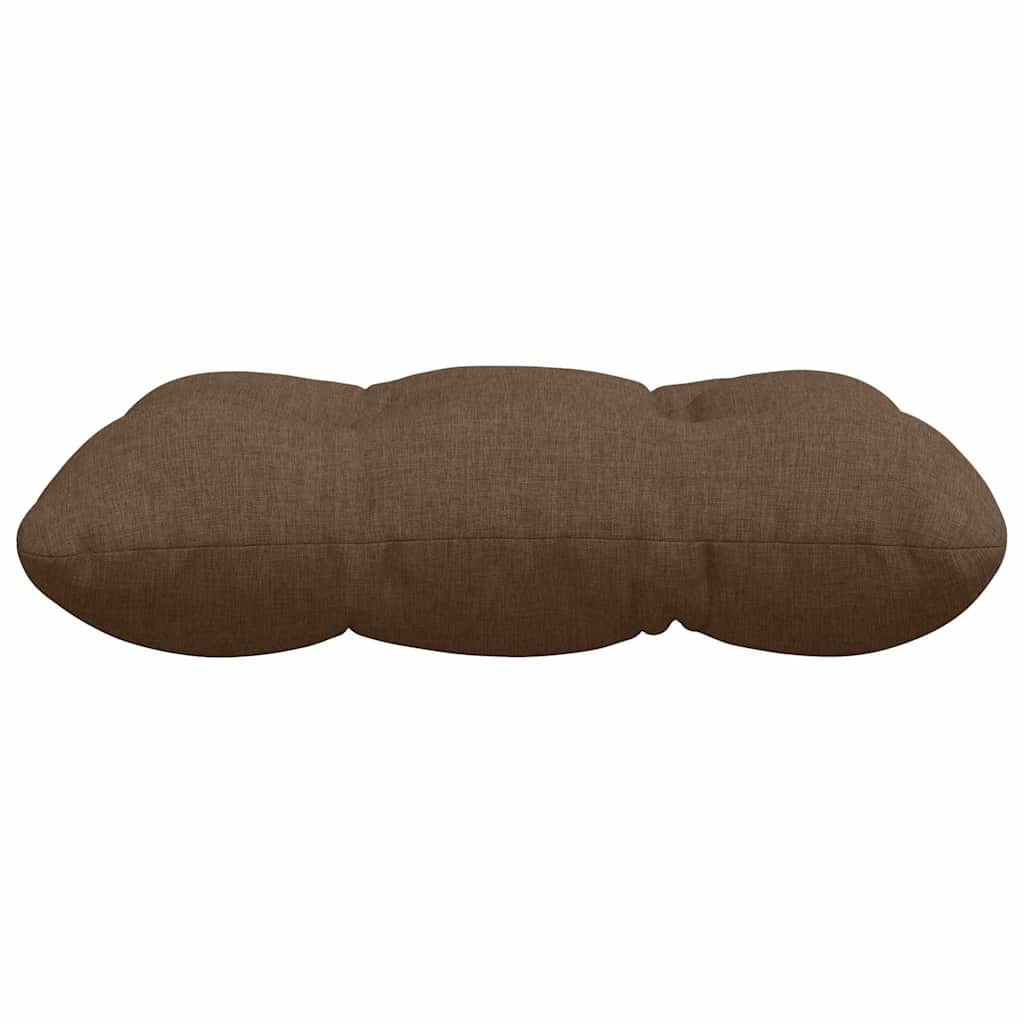 Cuscini per Seduta 4 pz Tessuto Marrone 40 x 40 x 12 cm