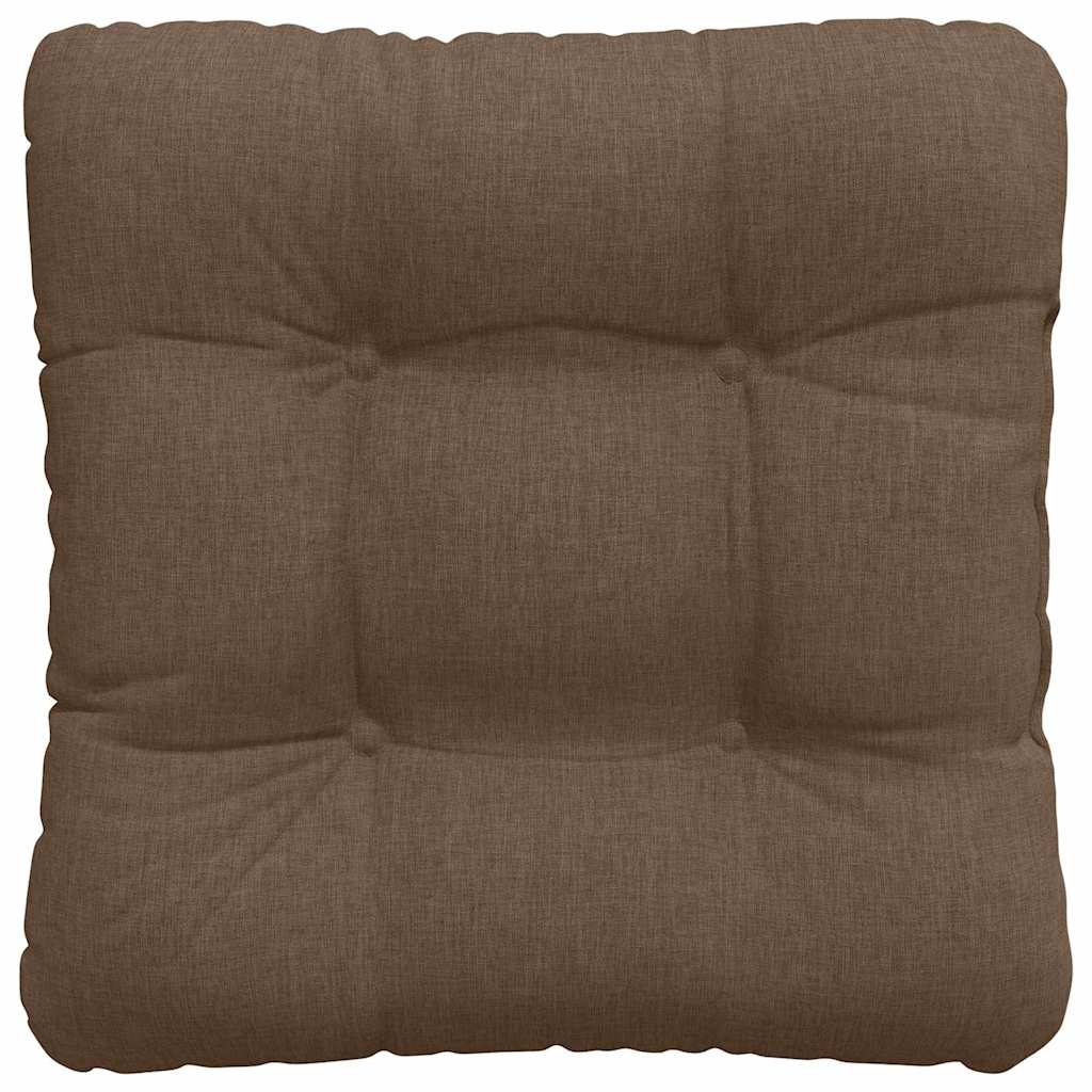 Cuscini per Seduta 4 pz Tessuto Marrone 40 x 40 x 12 cm